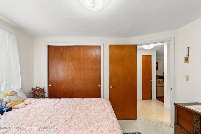 bedroom featuring two closets