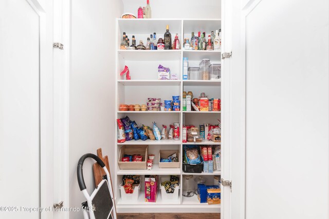 view of pantry