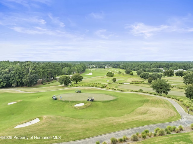 view of home's community with view of golf course