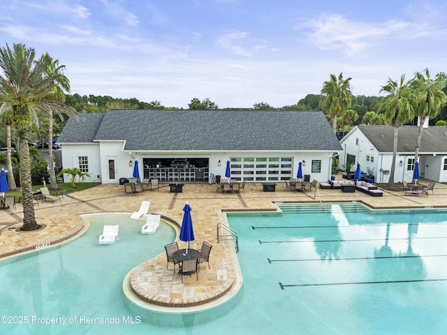 pool featuring a patio