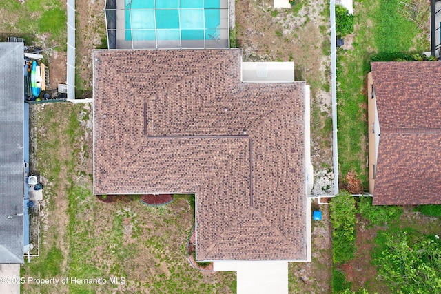 2013 Meredith Dr, Spring Hill, FL 34608 - bird's eye view of a pool area