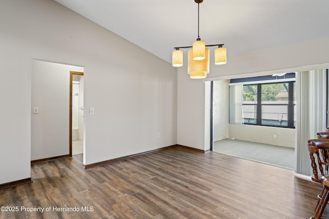 2013 Meredith Dr, Spring Hill, FL 34608 - spare room featuring wood finished floors and baseboards
