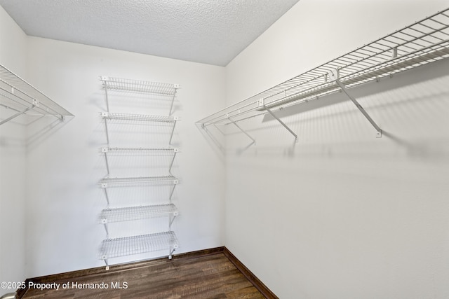 2013 Meredith Dr, Spring Hill, FL 34608 - spacious closet featuring dark wood-style floors