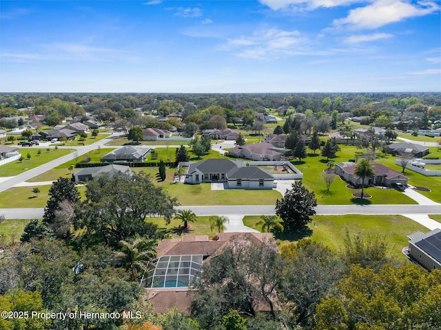 drone / aerial view featuring a residential view