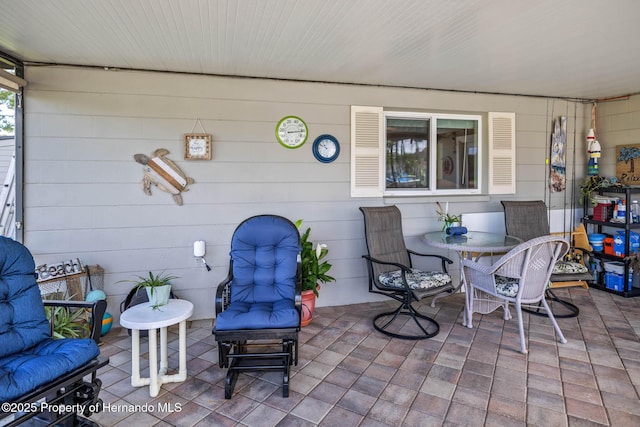 view of patio / terrace featuring outdoor dining space