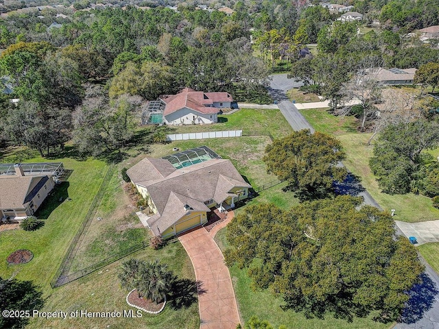 birds eye view of property