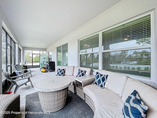 view of sunroom / solarium