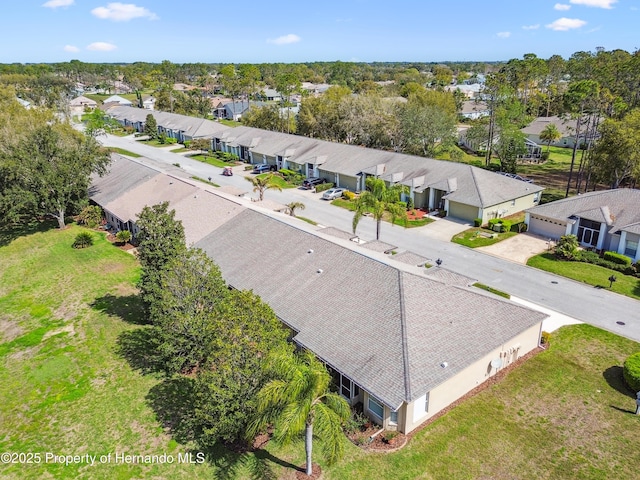 bird's eye view featuring a residential view