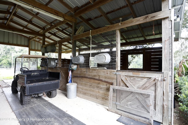 view of stable