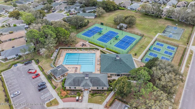 bird's eye view featuring a residential view