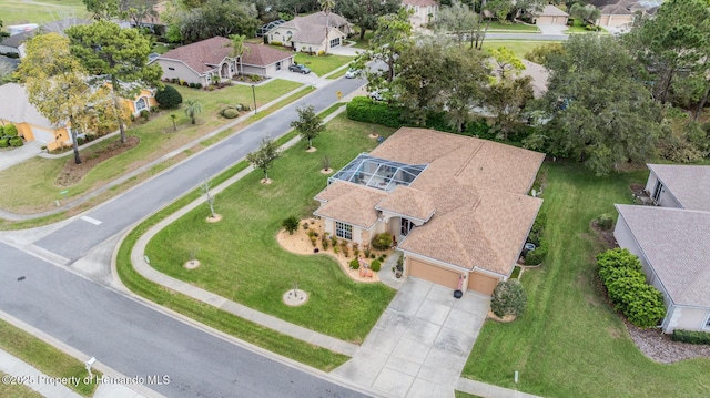 drone / aerial view featuring a residential view