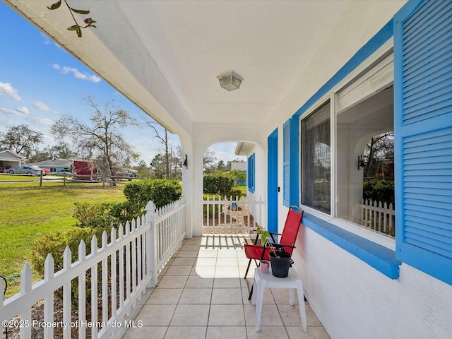 balcony with covered porch