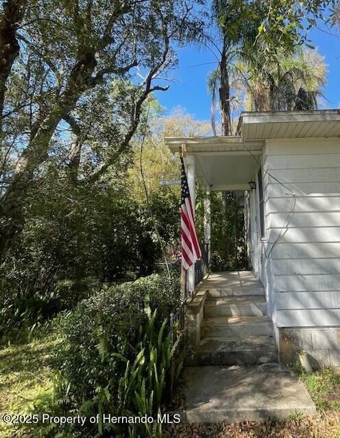 view of side of property