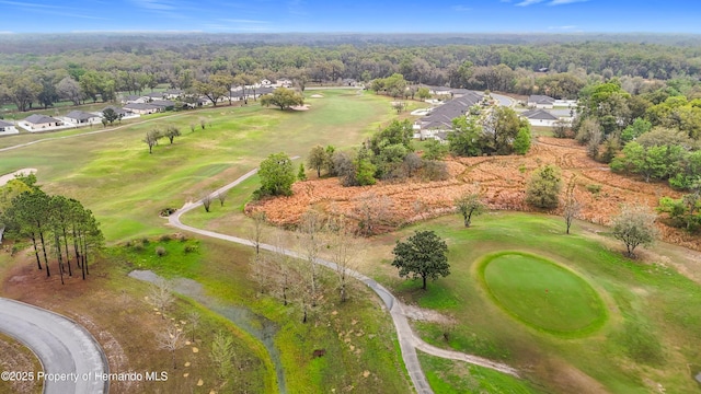 aerial view with a wooded view