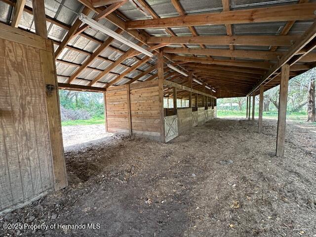 view of horse barn