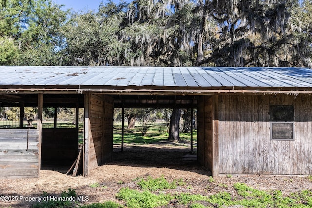 view of horse barn