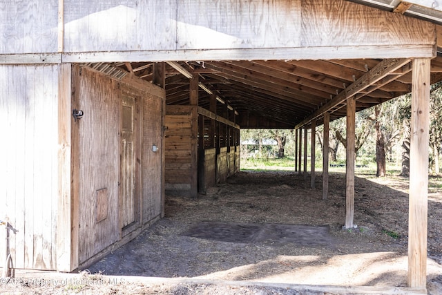 view of stable