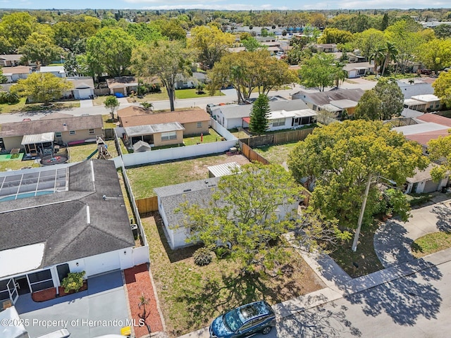 bird's eye view featuring a residential view