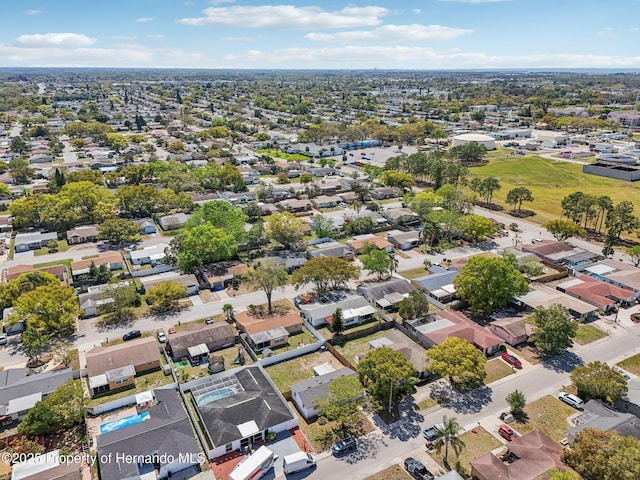 bird's eye view featuring a residential view