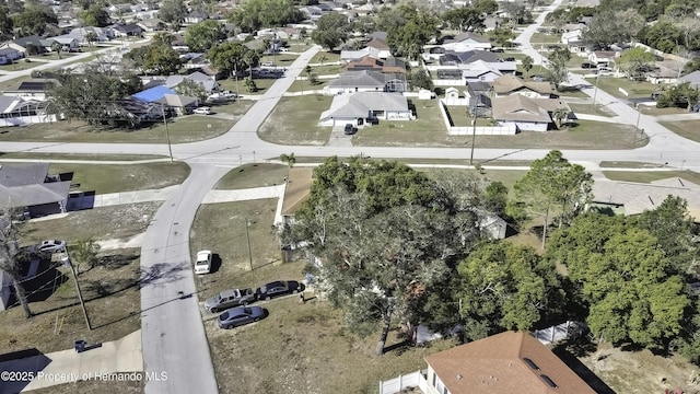 aerial view featuring a residential view