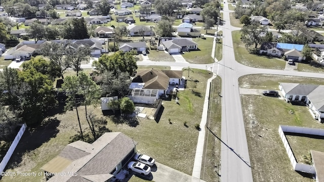 bird's eye view featuring a residential view