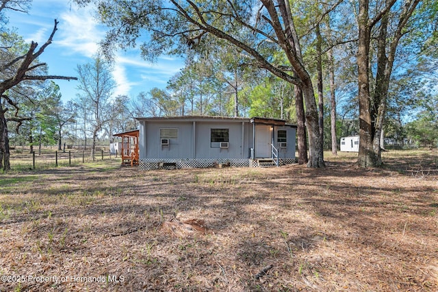 exterior space with fence