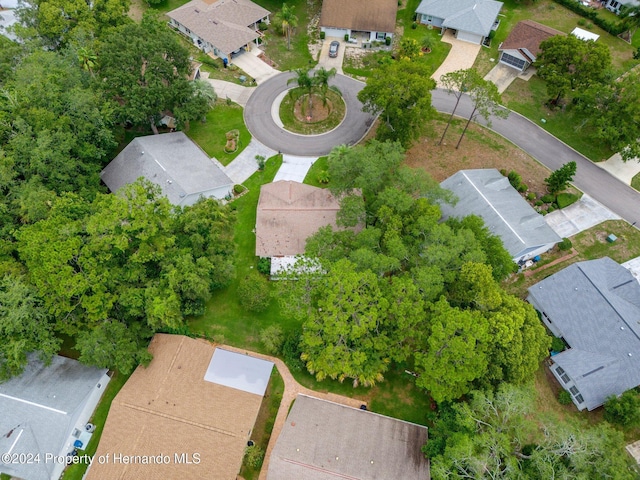 bird's eye view with a residential view