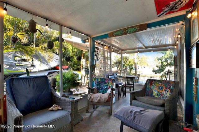 view of sunroom