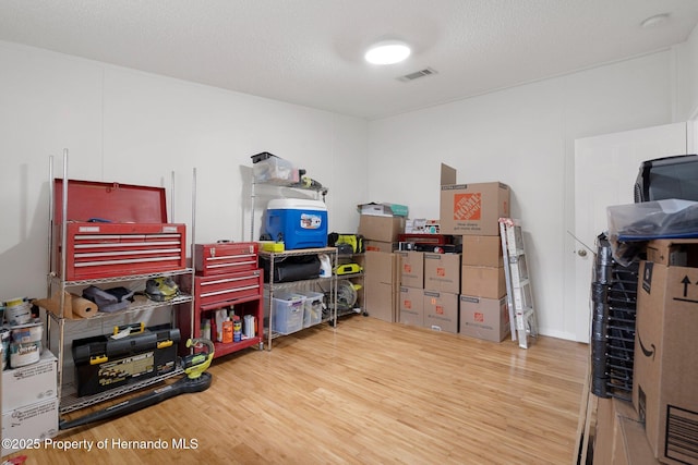 storage room featuring visible vents