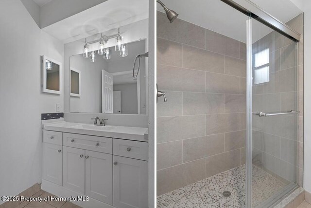 11080 Marquette St, Spring Hill, FL 34609 - bathroom with a stall shower and vanity