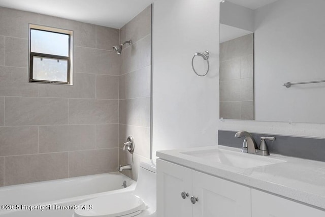 11080 Marquette St, Spring Hill, FL 34609 - bathroom with bathing tub / shower combination, vanity, and toilet
