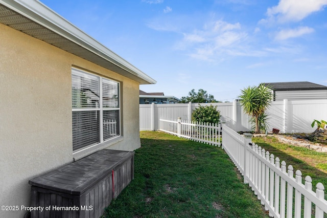 1018 Stratton Ave, Spring Hill, FL 34609 - view of yard with a fenced backyard