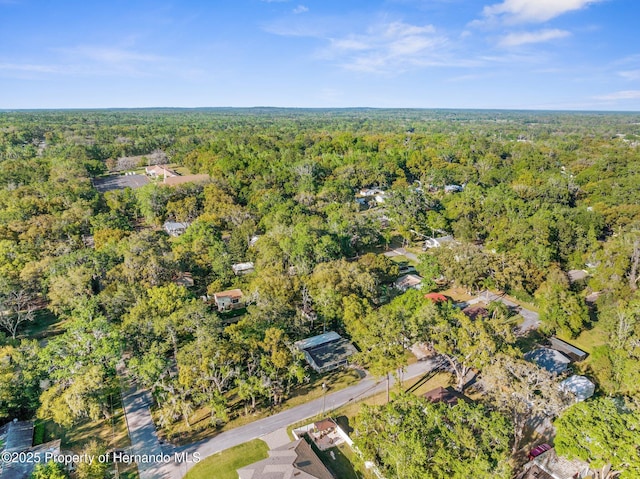 406 Zoller St, Brooksville, FL 34601 - birds eye view of property featuring a wooded view