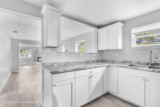 406 Zoller St, Brooksville, FL 34601 - kitchen with a sink, a healthy amount of sunlight, and visible vents