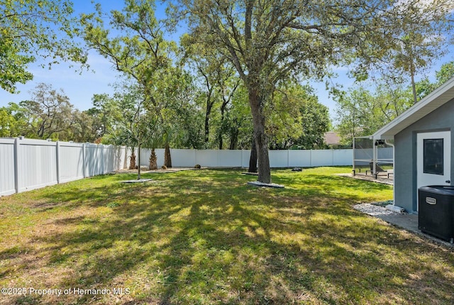 1156 Battersea Ave, Spring Hill, FL 34609 - view of yard featuring a fenced backyard