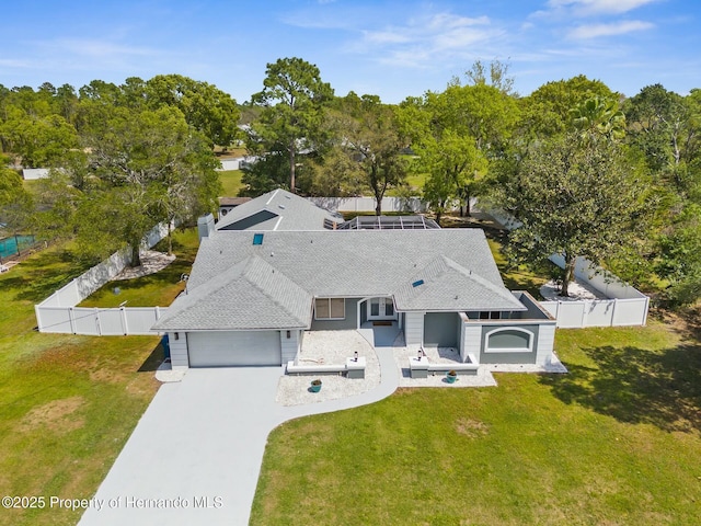 1156 Battersea Ave, Spring Hill, FL 34609 - birds eye view of property