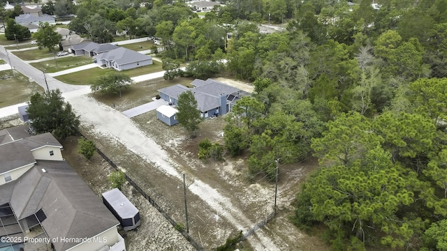 aerial view of residential area