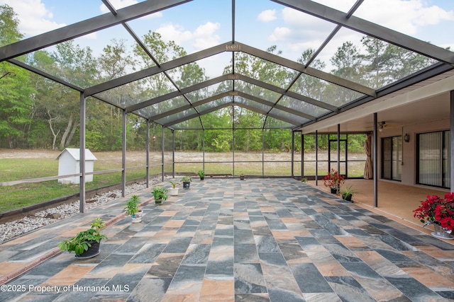 18216 Monteverde Dr, Shady Hills, FL 34610 - view of unfurnished sunroom