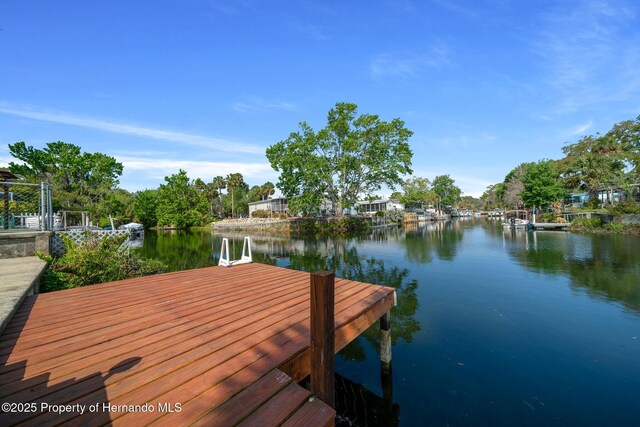 6448-2 W Richard Dr, Weeki Wachee, FL 34607 - dock area featuring a water view