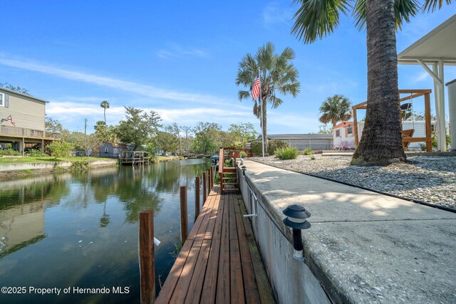 6448-2 W Richard Dr, Weeki Wachee, FL 34607 - dock area with a water view