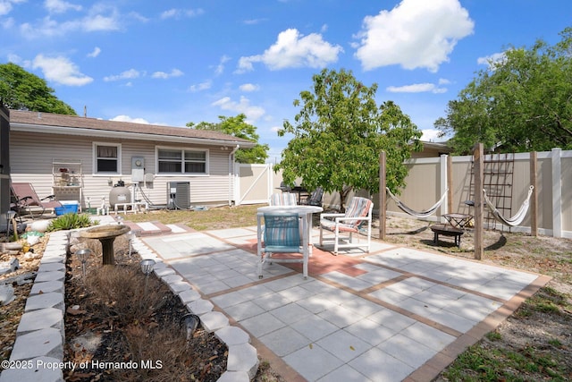 9414 Northcliffe Blvd, Spring Hill, FL 34606 - view of patio / terrace featuring a fenced backyard and a gate