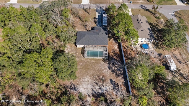 12575 Maleo Rd, Weeki Wachee, FL 34614 - bird's eye view of a pool area