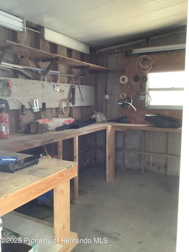 view of storage room