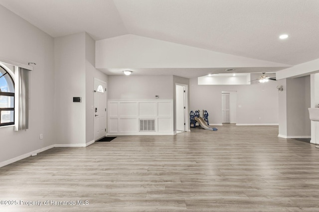 4405 Plumosa St, Spring Hill, FL 34607 - interior space with baseboards, light wood finished floors, visible vents, and recessed lighting