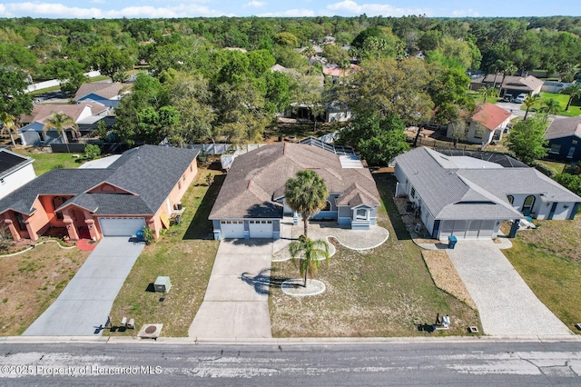 4405 Plumosa St, Spring Hill, FL 34607 - bird's eye view featuring a residential view