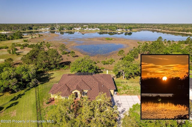 9641 Tooke Shore Dr, Weeki Wachee, FL 34613 - aerial view of property and surrounding area featuring a large body of water