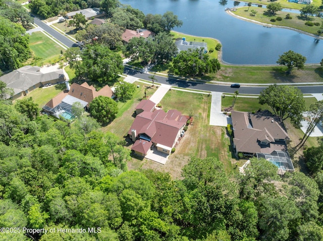 4469 Lake In The Woods Dr, Weeki Wachee, FL 34607 - drone / aerial view with a residential view and a water view