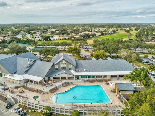 18441 Whitacre Cir, Hudson, FL 34667 - view of swimming pool featuring a fenced in pool and a patio area
