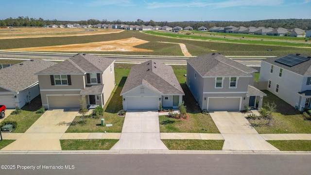 drone / aerial view featuring a residential view