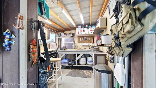 view of storage room
